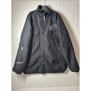 FMF Jacket Men Large INTL Coat Front Zip Large  Embroidery Quilted Arm Pocket